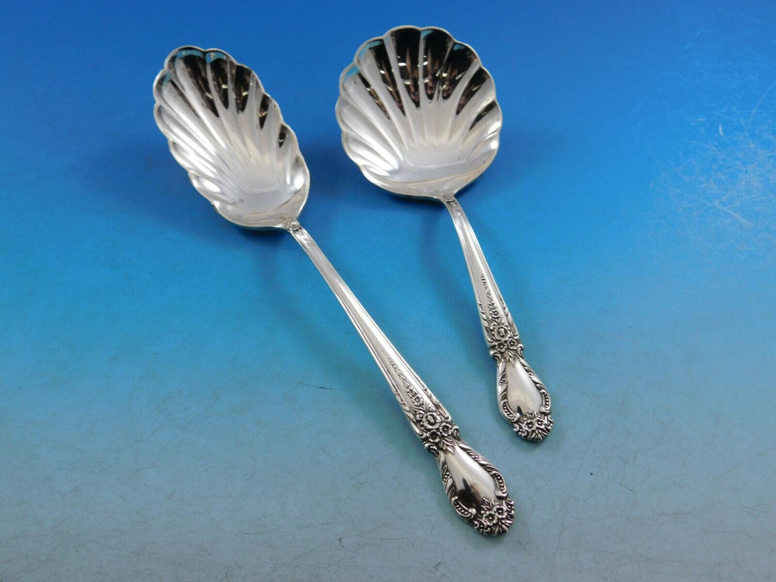 Brocade by International Sterling Silver Flatware Set for 8 Service 53 Pieces For Sale 4
