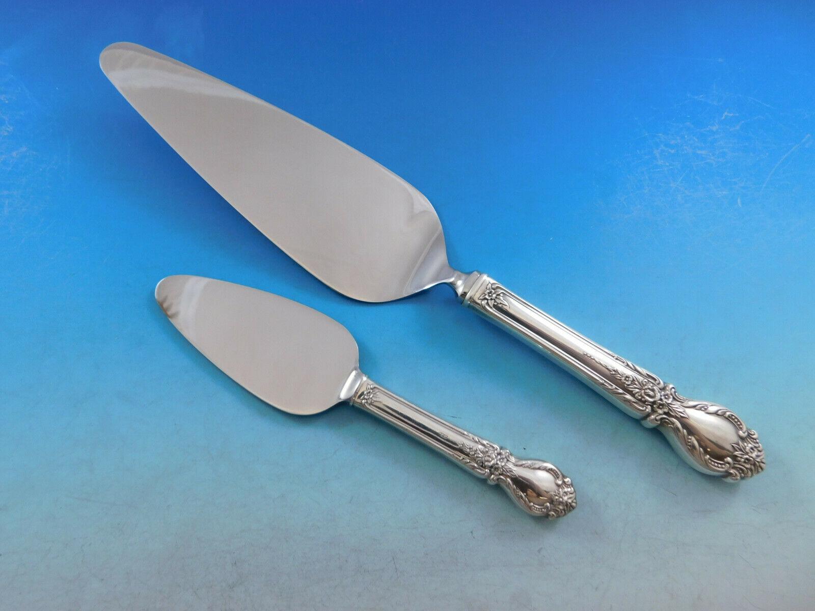 Brocade by International Sterling Silver Flatware Set for 8 Service 69 Pieces For Sale 7