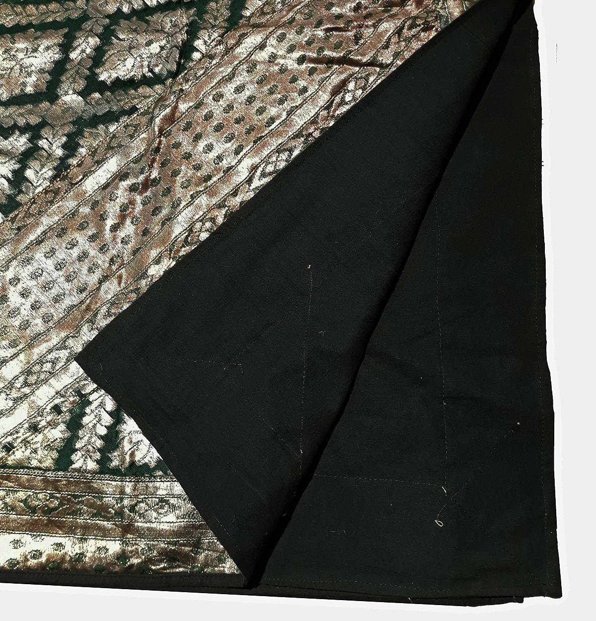 Canvas Brocade Silk Bangladeshi Kantha Throw, Late 20th Century For Sale