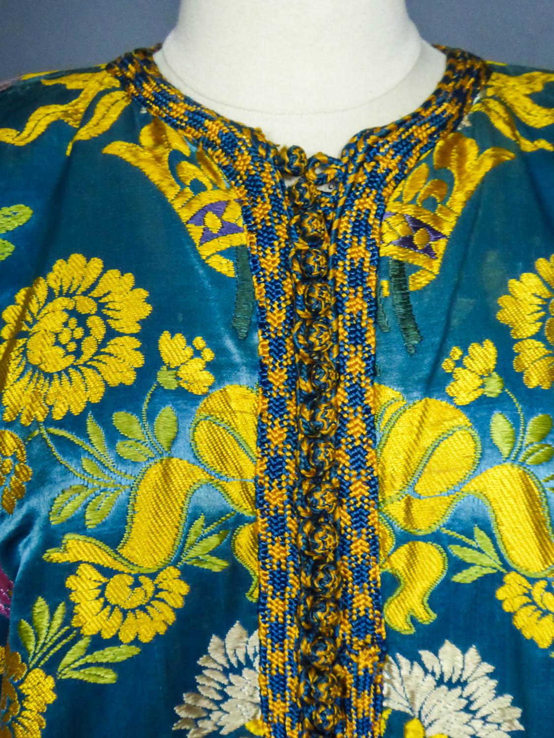 Brocaded Silk Kaftan - Morocco or Middle East around 1900 5