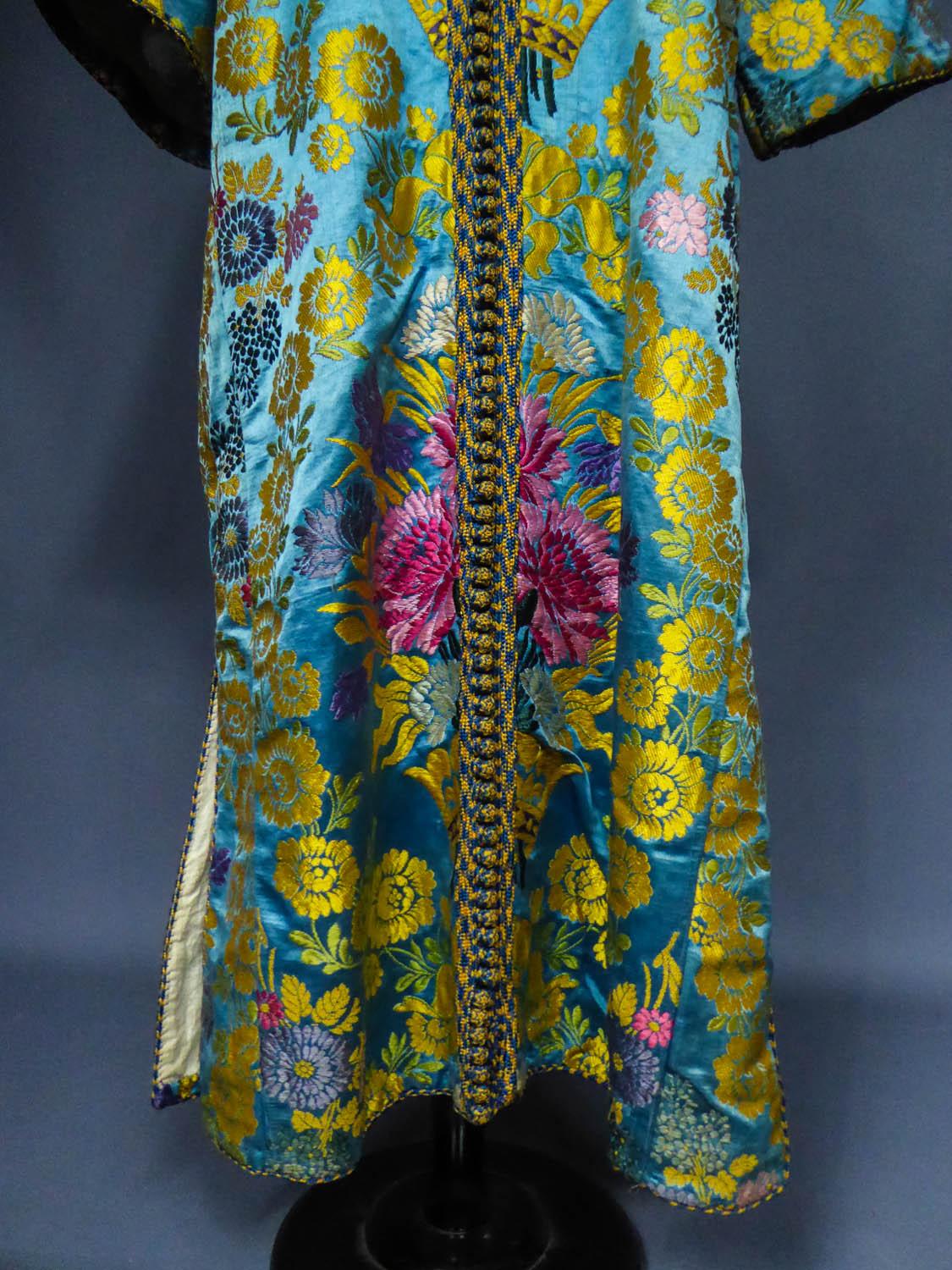 Brocaded Silk Kaftan - Morocco or Middle East around 1900 In Excellent Condition In Toulon, FR
