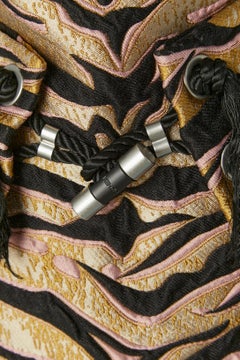 Brocard A-line skirt with zebra pattern and passementerie belt KENZO