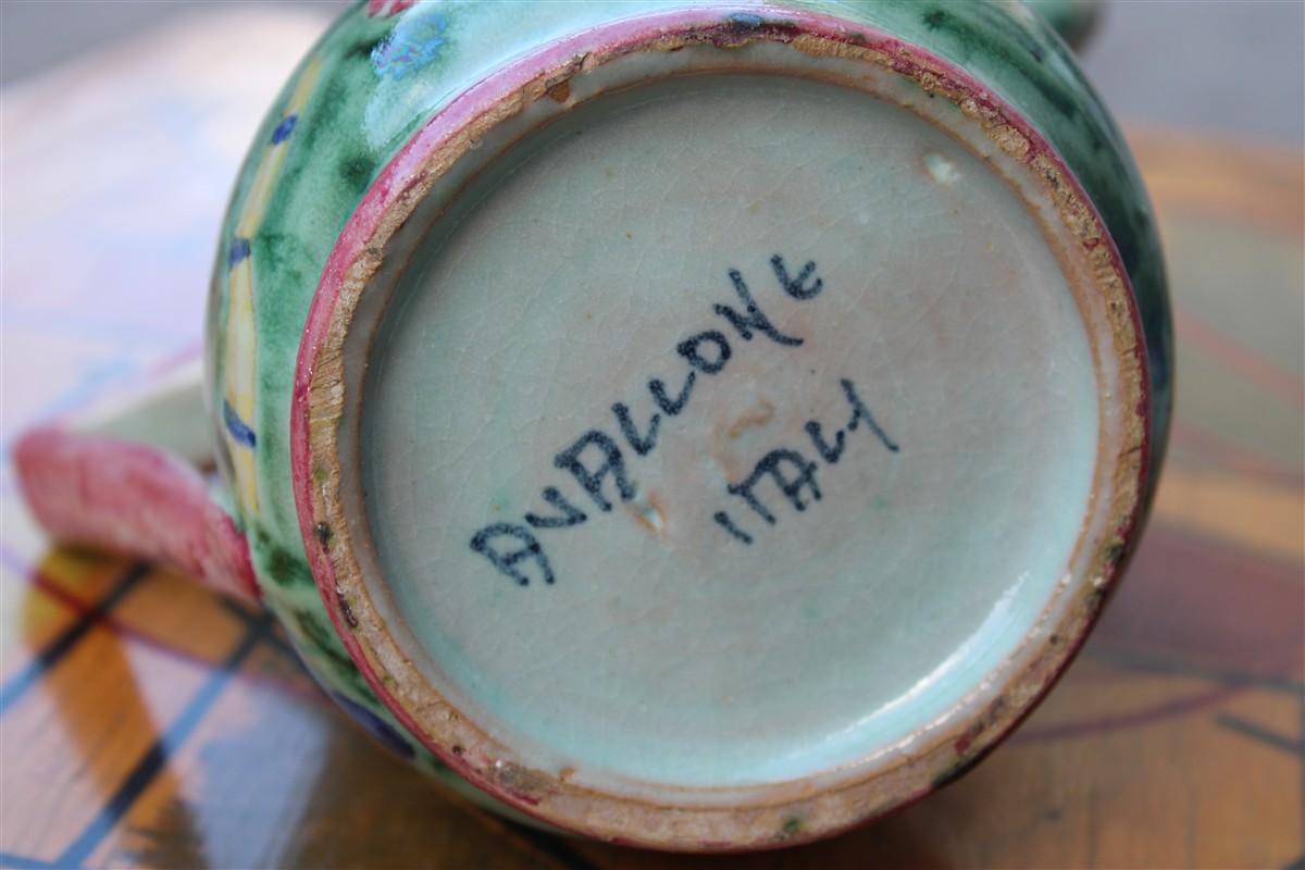 Jarra 1950 Avallone Vietri con decoraciones típicas de la época Made in Italy en Bueno estado para la venta en Palermo, Sicily