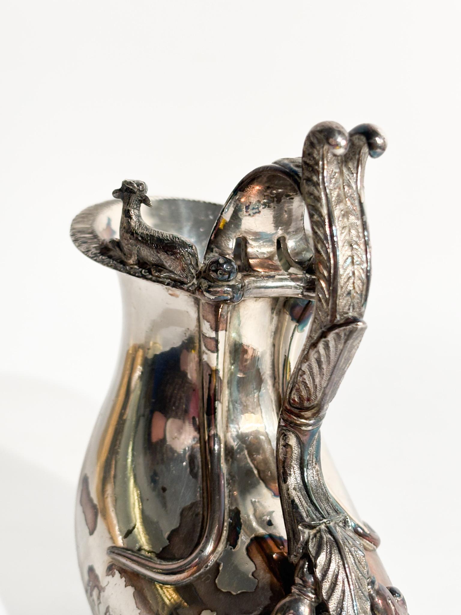 Brocca in Argento Inglese Londinese del 1834 in vendita 1