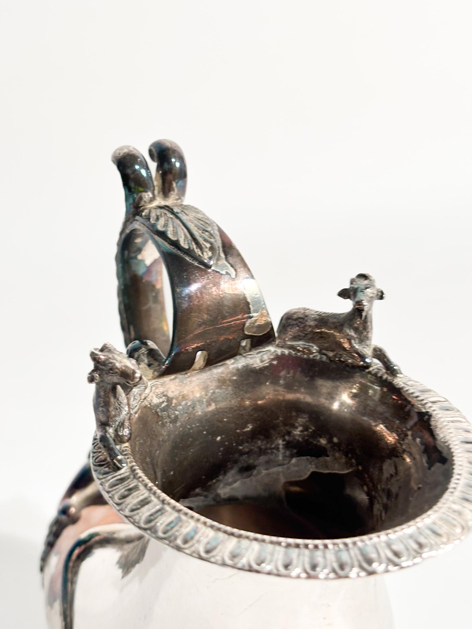 Brocca in Argento Inglese Londinese del 1834 in vendita 3
