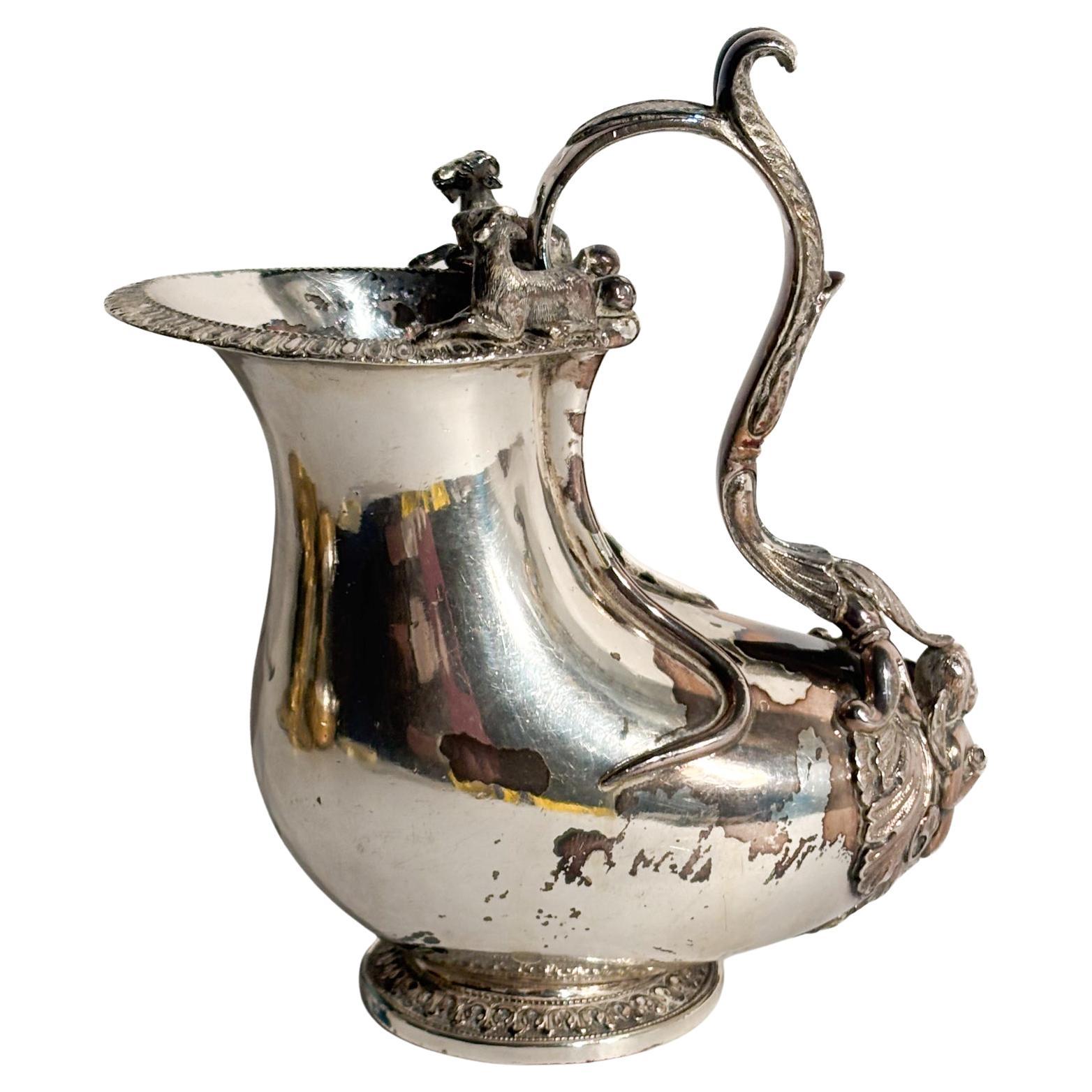 Brocca in Argento Inglese Londinese del 1834
