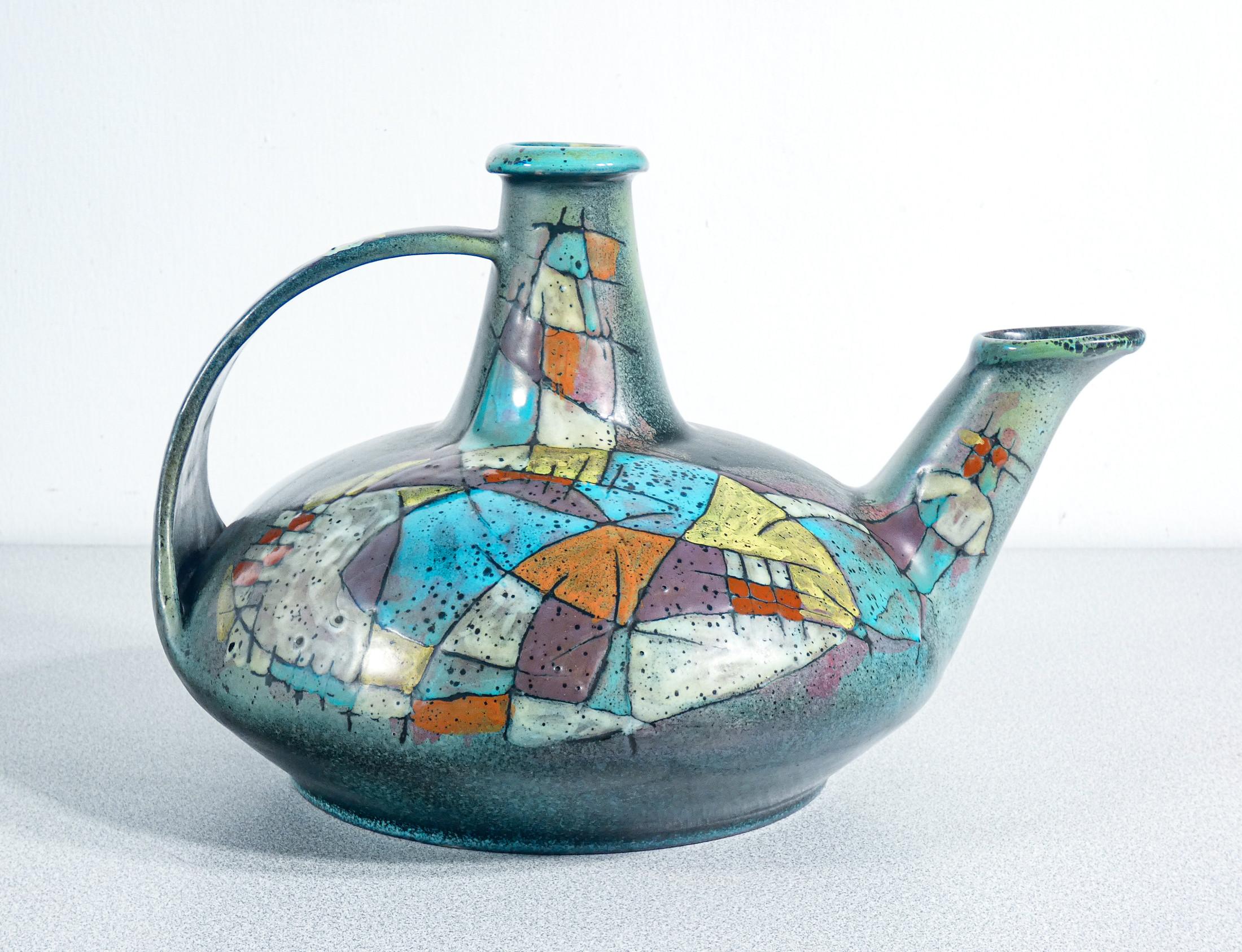 Pichet en céramique émaillée, design Nanni VALENTINI pour Bruno BARATTI. 1960s en vente 5