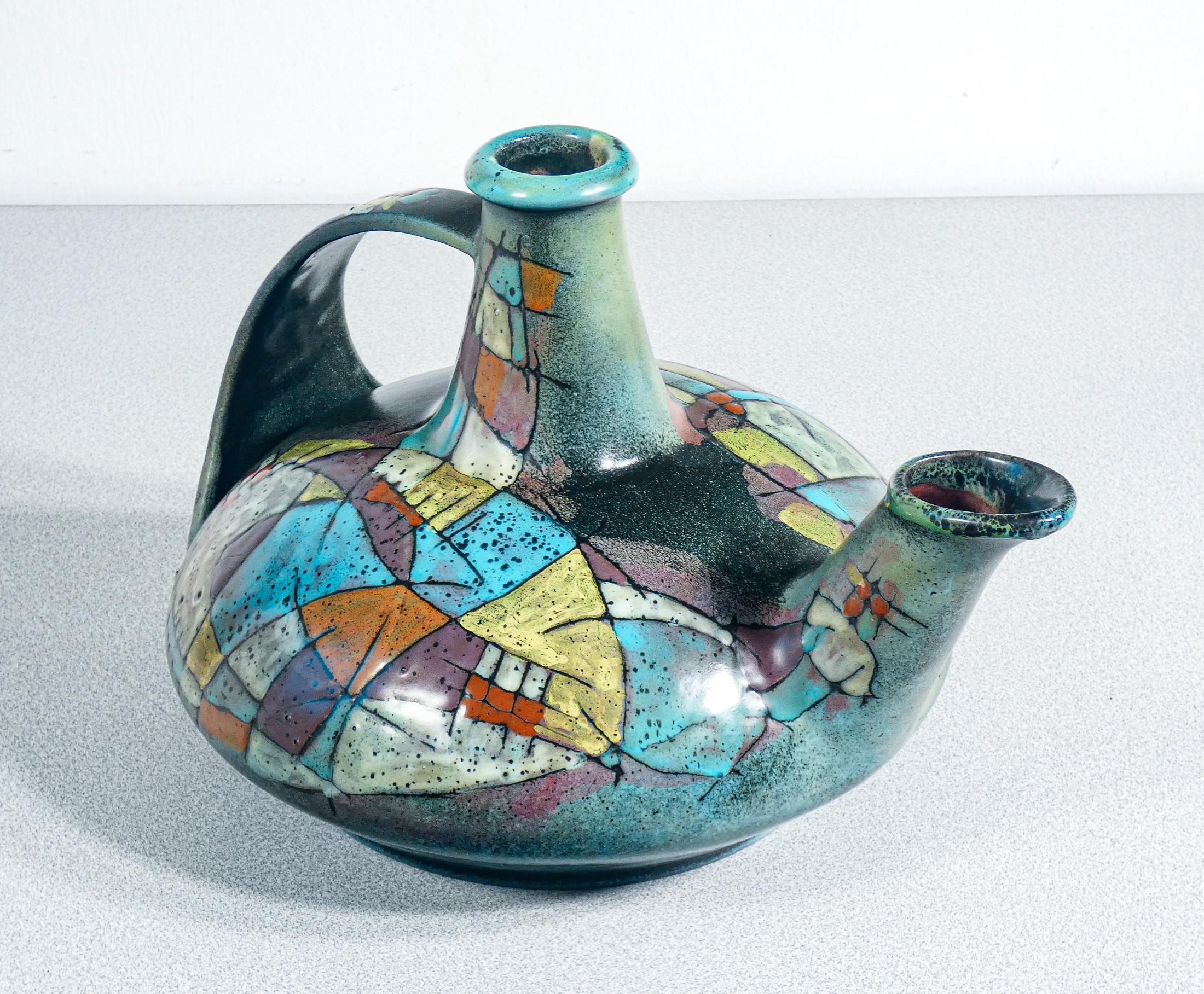 Pichet en céramique émaillée, design Nanni VALENTINI pour Bruno BARATTI. 1960s en vente 3