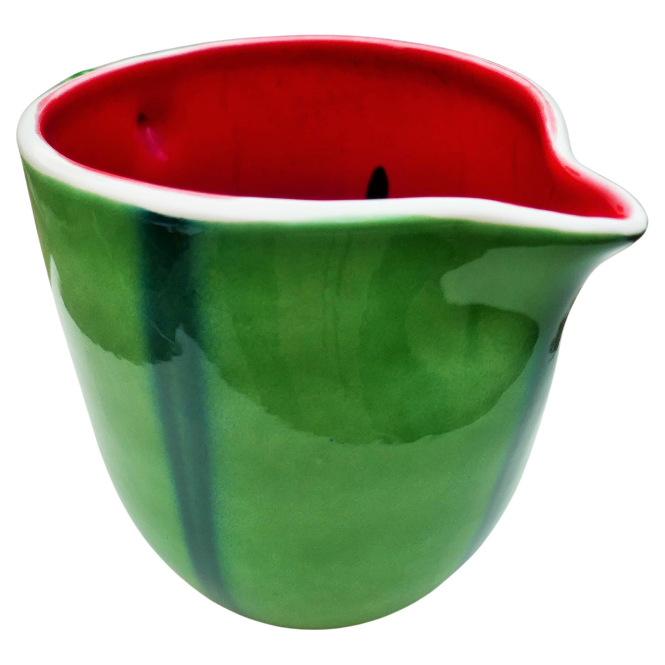 Late 20th Century Italica Ars Production Pitcher - Watermelon For Sale