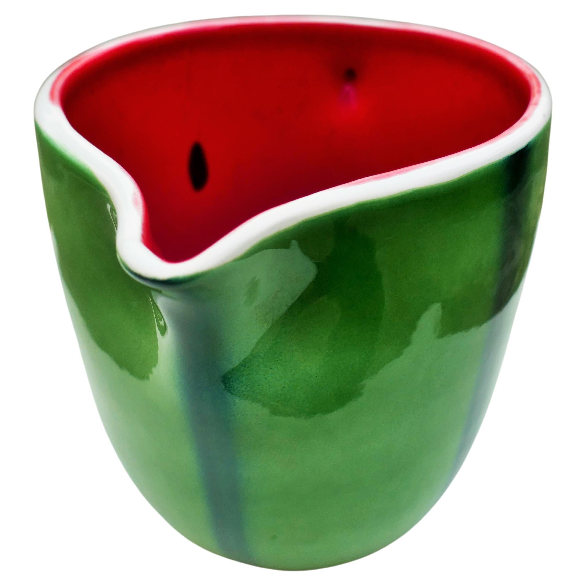 Ceramic Italica Ars Production Pitcher - Watermelon For Sale
