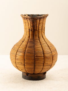 Pichet en osier espagnol, milieu du siècle