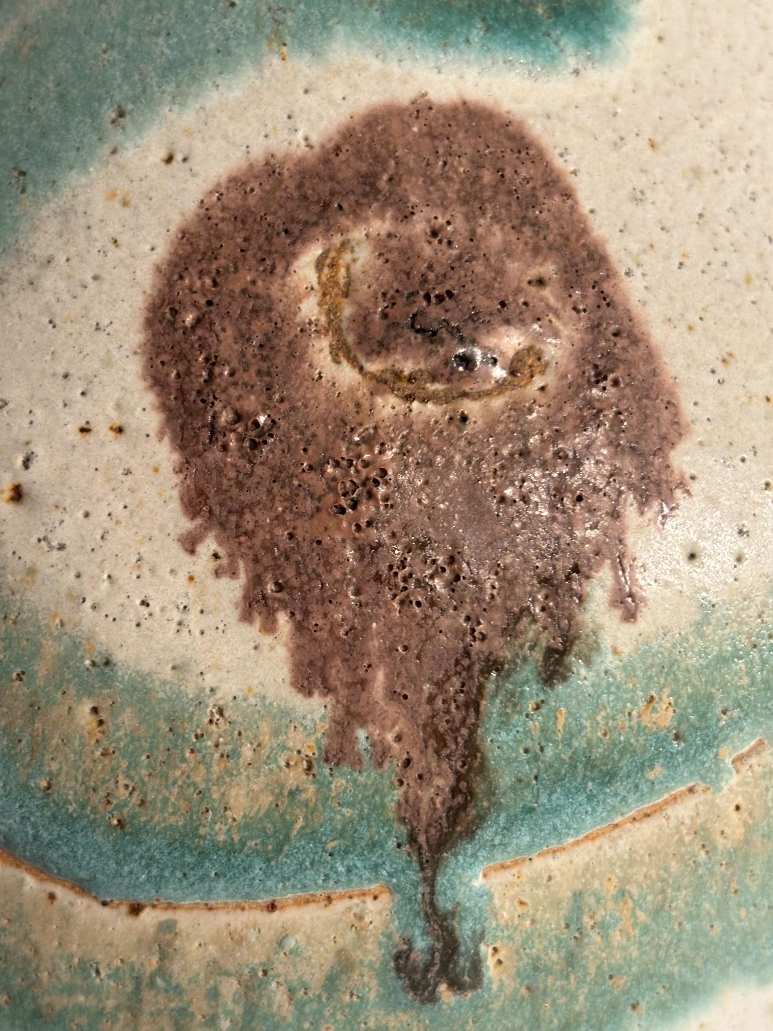 Brocca Vaso in Ceramica Dipinta di Bruno Gambone Anni 70 in vendita 9