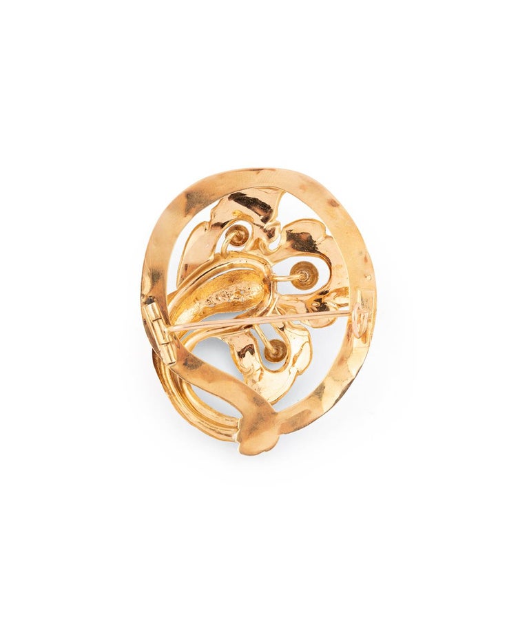 Rare Broche Ancienne Vintage - Métal - Pièce Unique