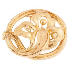 Broche Napoléon III en or