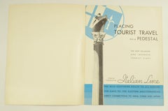Advertising brochure of the cruises of the shipping company Italian Line
