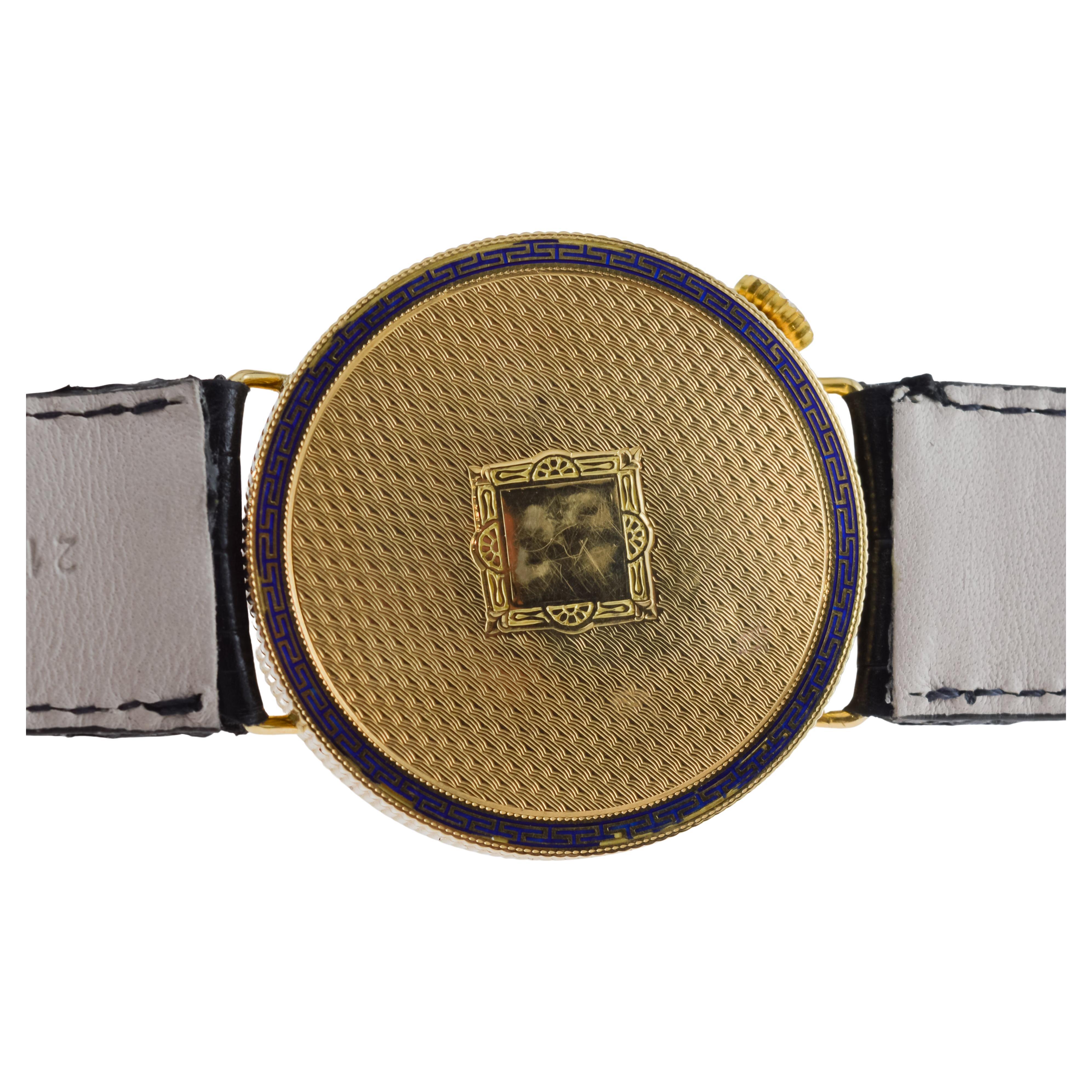 Brock & Co 18Kt Solid Gold Pocket Wrist Watch 1920's For Sale 13