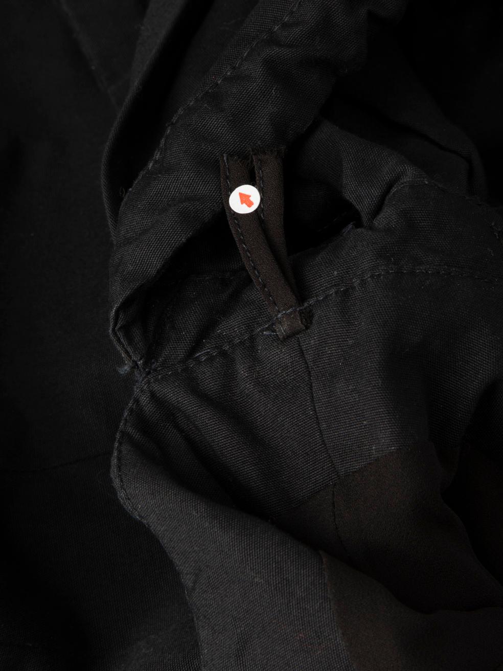 Brock Collectional Noir Robe fendue à encolure carrée Taille XS en vente 1