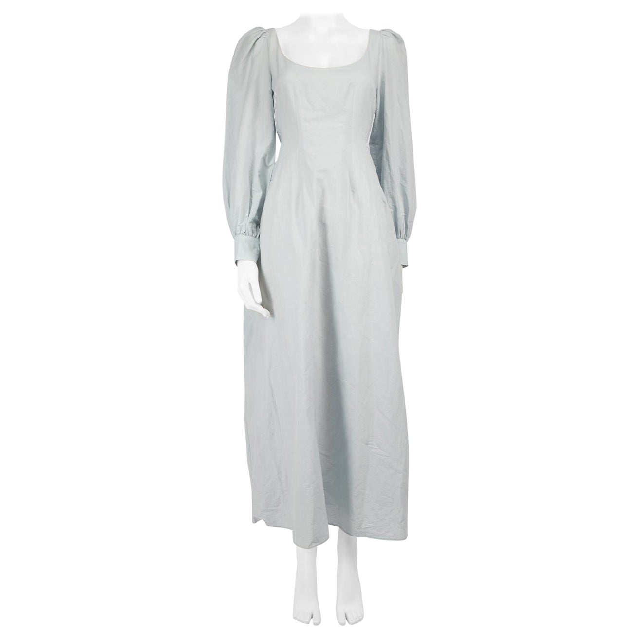 Brock Collection Blue Bow Detail Maxi Dress Size S