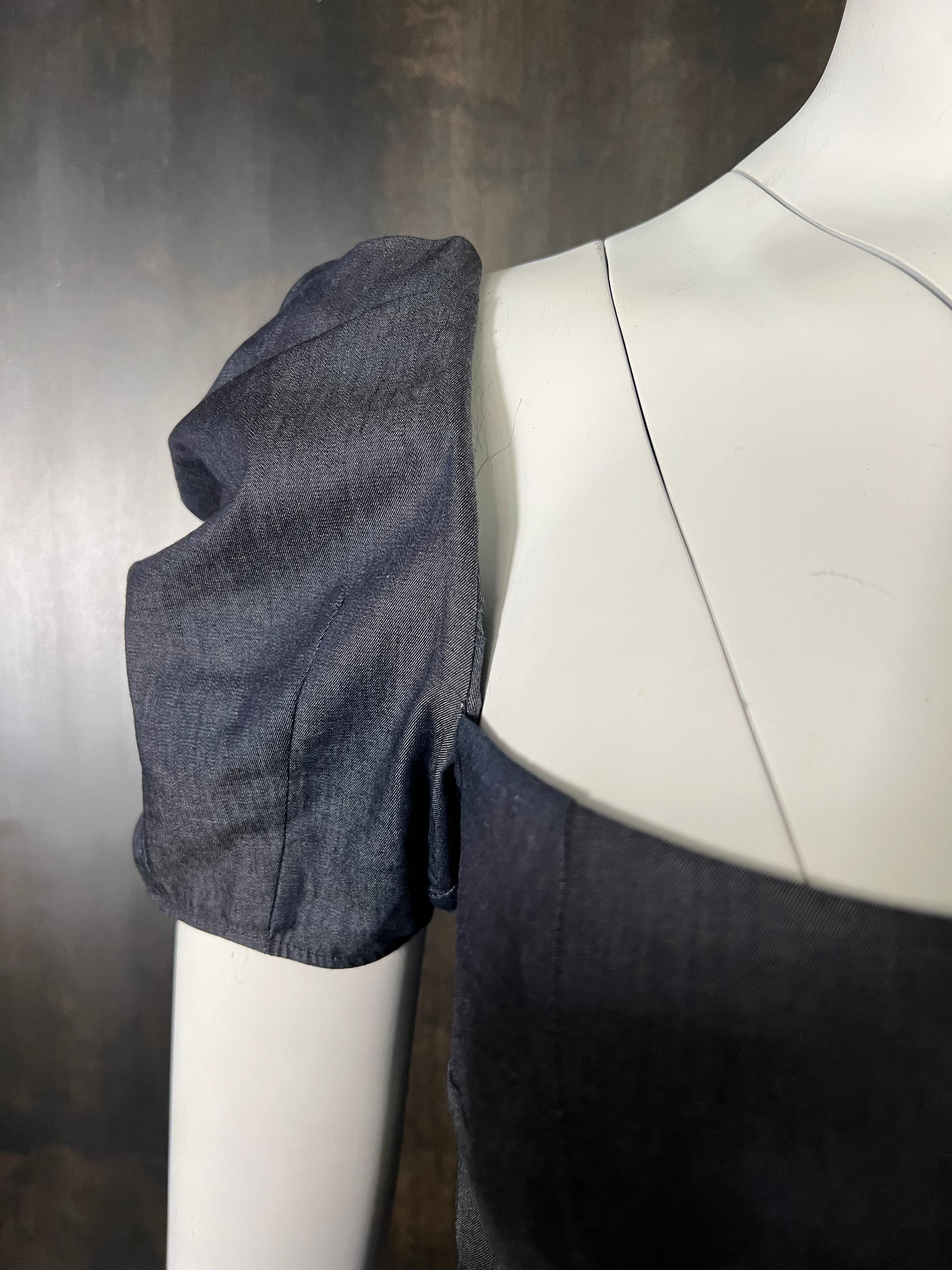Robe courte en coton bleu de la collection Brock, taille 4 Pour femmes en vente
