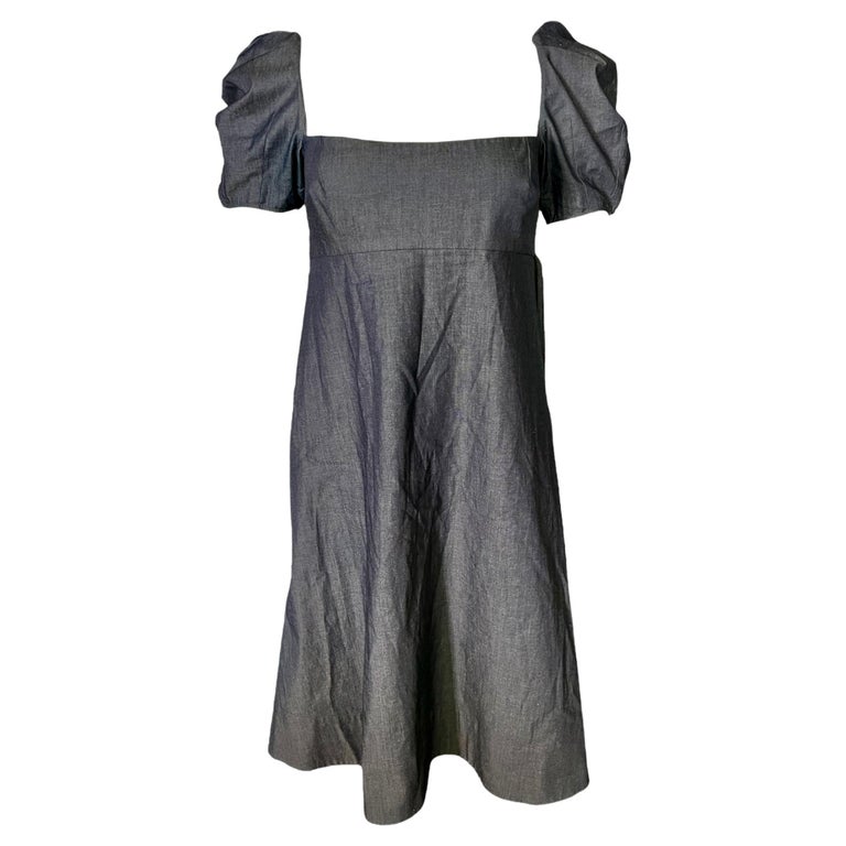 Brock Collection Blue Cotton Mini Dress, Size 4 Brock Collection Blue Cotton Mini Dress, Size 4