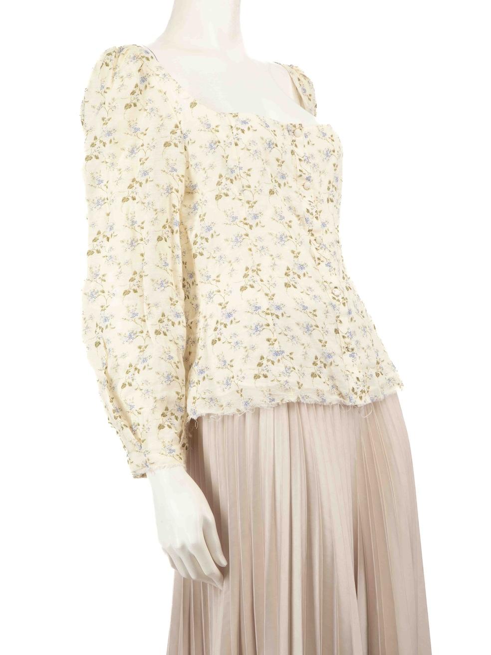 CONDITION is Very good. Minimal wear to the top is evident. There is slight discolouration on the brand label and the composition label is missing of this used Brock Collection designer resale item.
 
 Details
 Multicolour- ecru
 Cotton
 Top
 Square