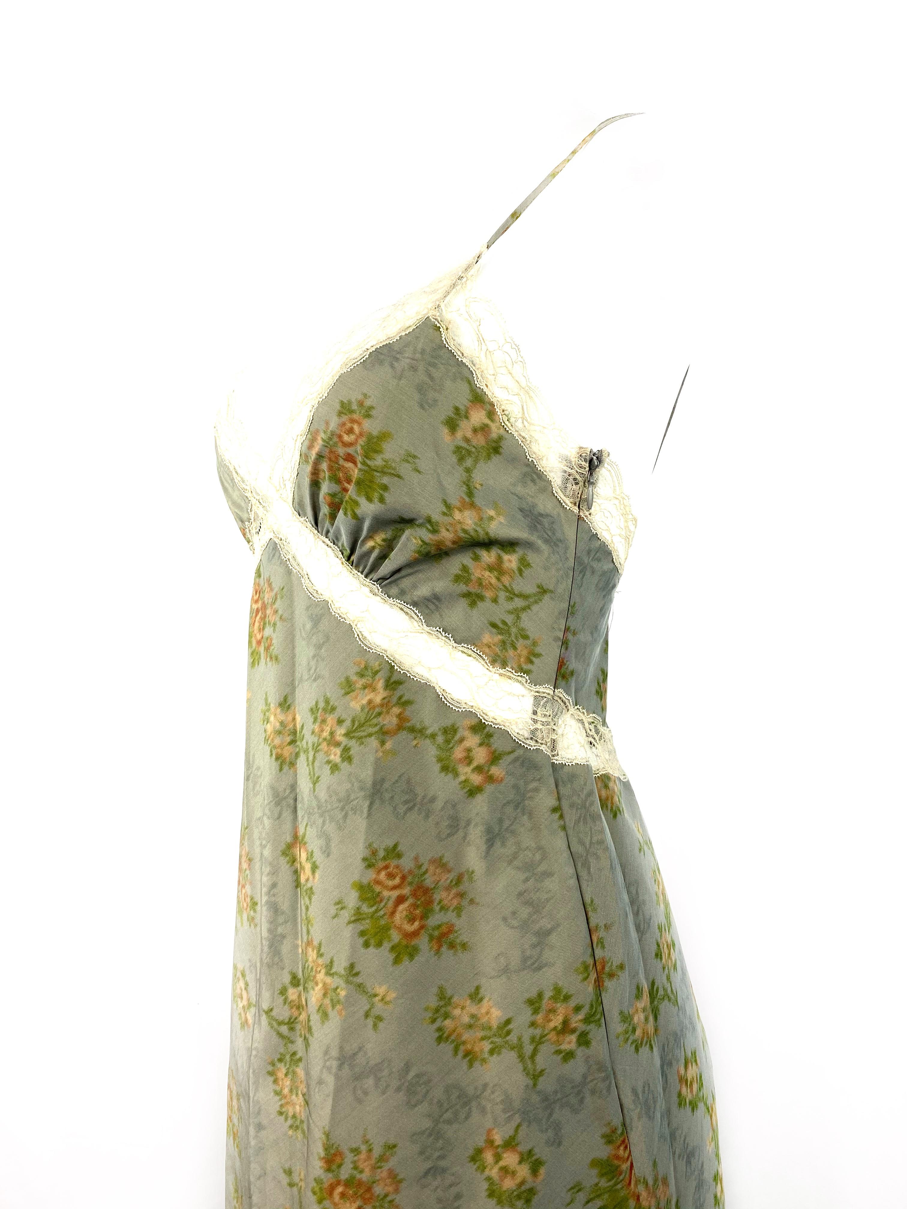 grey floral dress