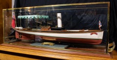 Live Steam Launch Ship Model BAT, Scratch-Built Model of Famous 1891 Vessel