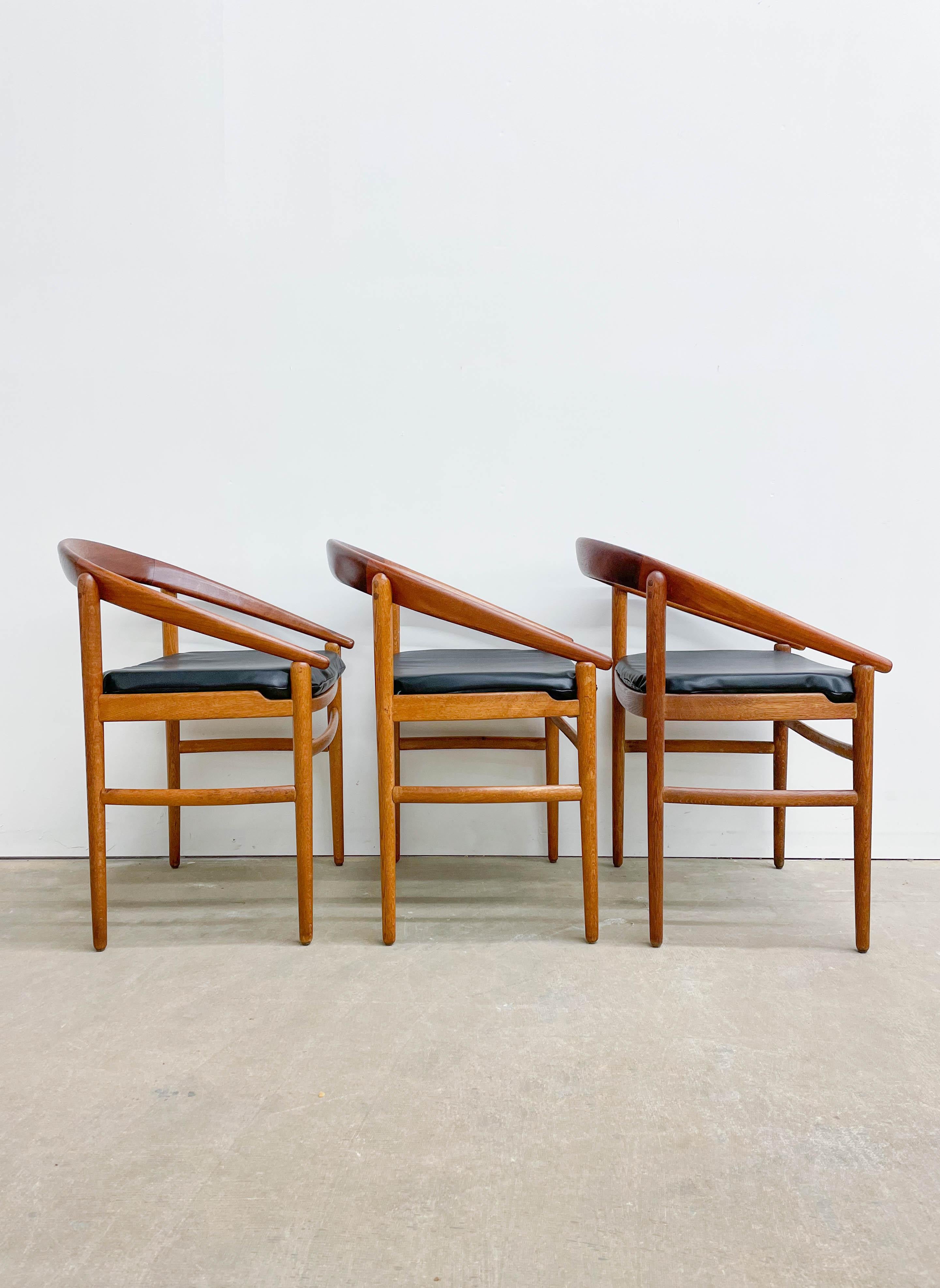 Mid-Century Modern Brockmann Petersen Danish Modern Dining Chairs