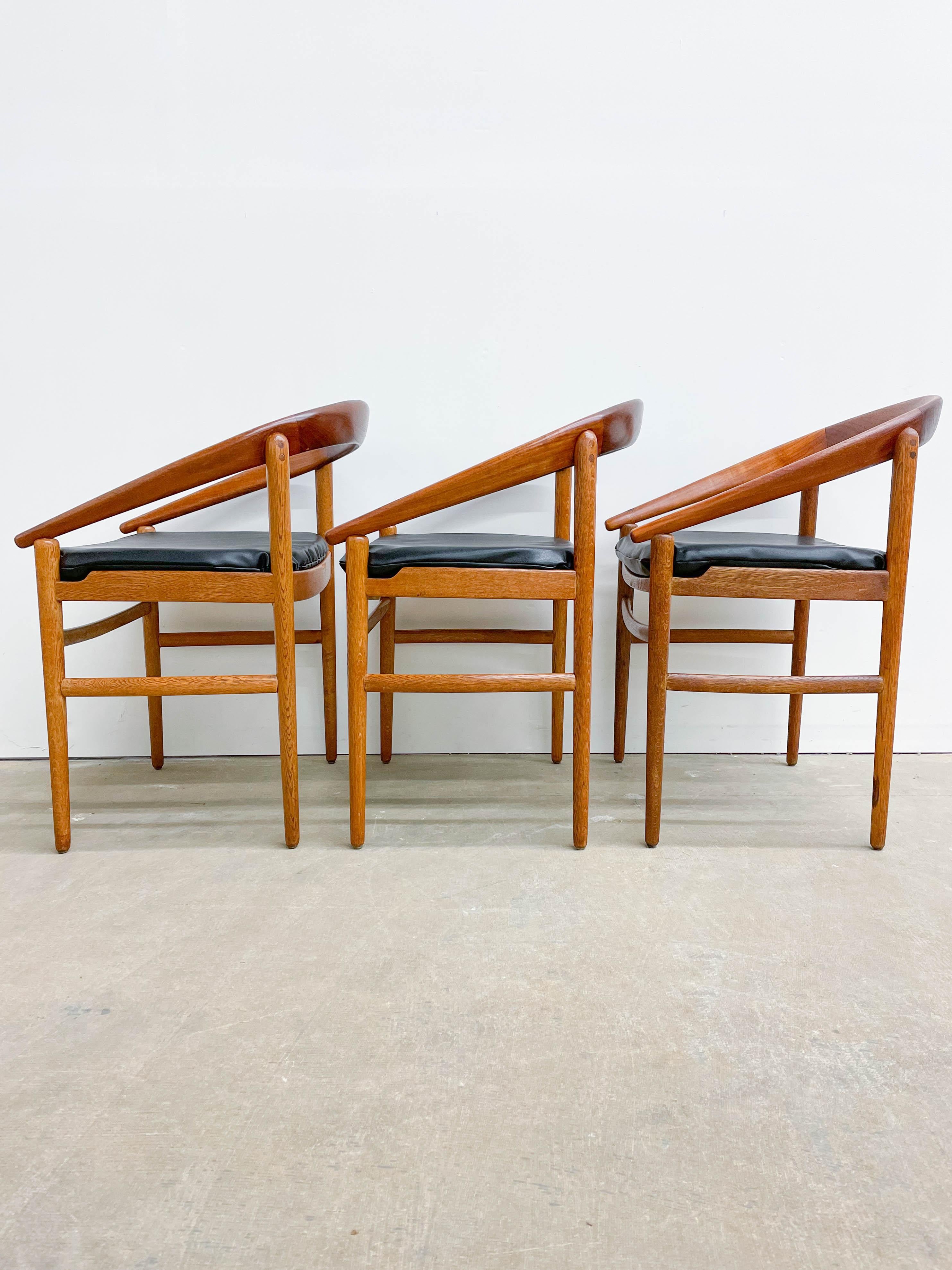 20th Century Brockmann Petersen Danish Modern Dining Chairs