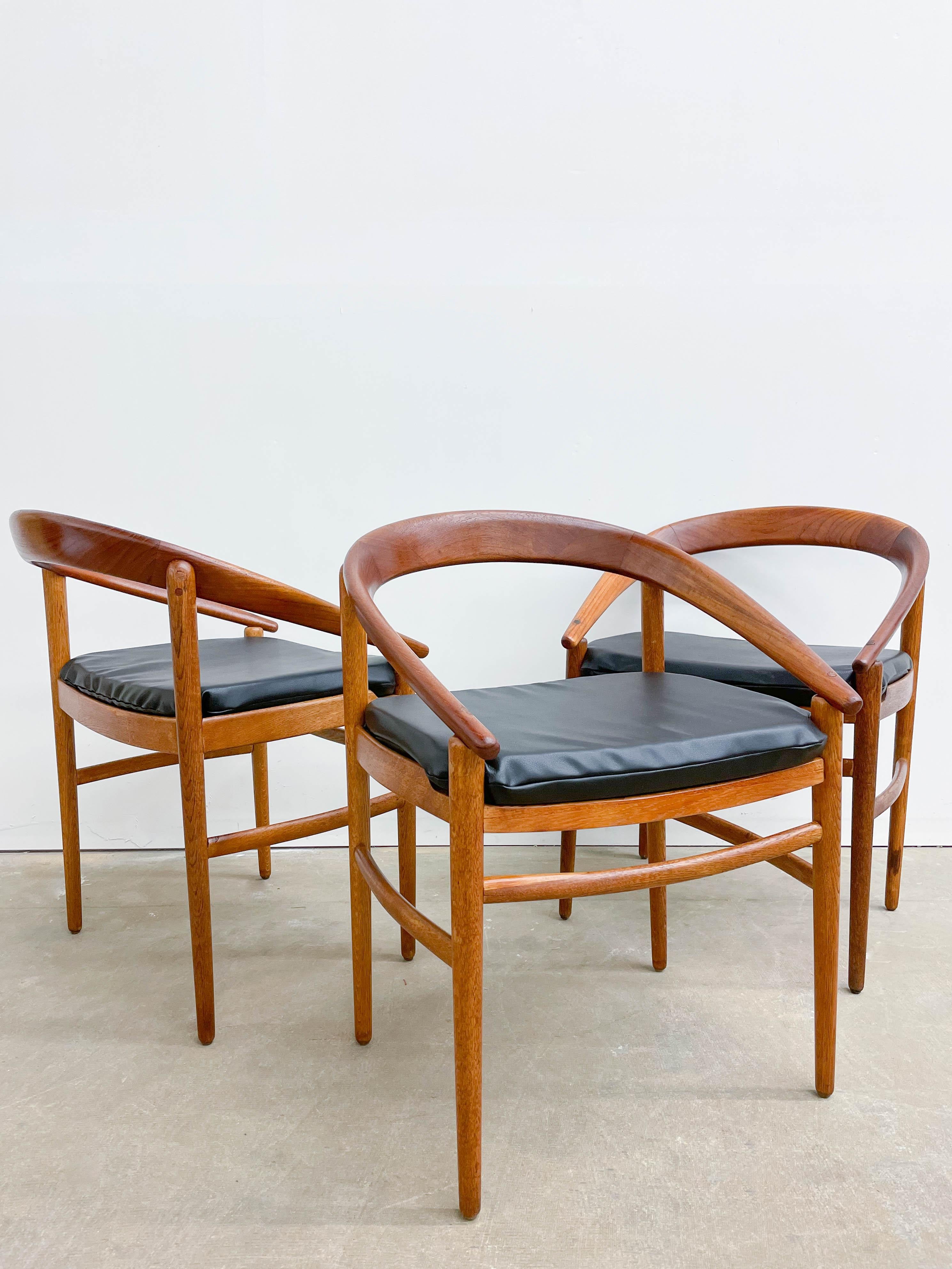 Brockmann Petersen Danish Modern Dining Chairs 1