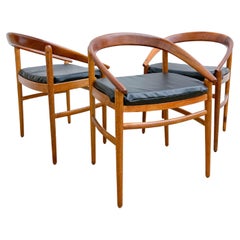 Brockmann Petersen chaises de salle à manger danoises modernes