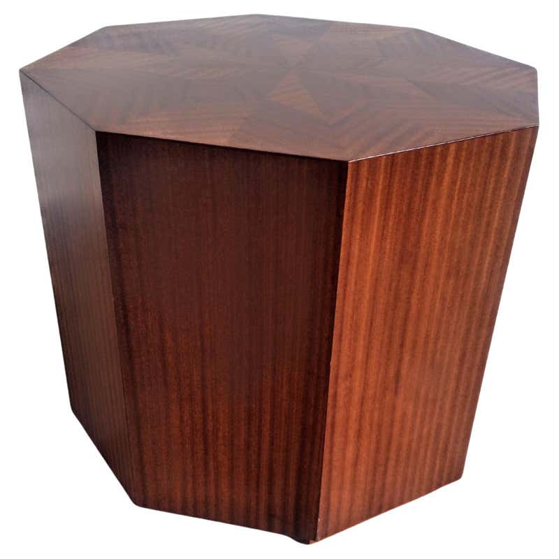 Boho Chic Octagon Shaped Side Table For Sale at 1stDibs