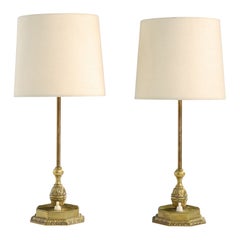Bröderna Malmströms Metallvarufabrik, Table Lamps, Brass, Sweden, 1949