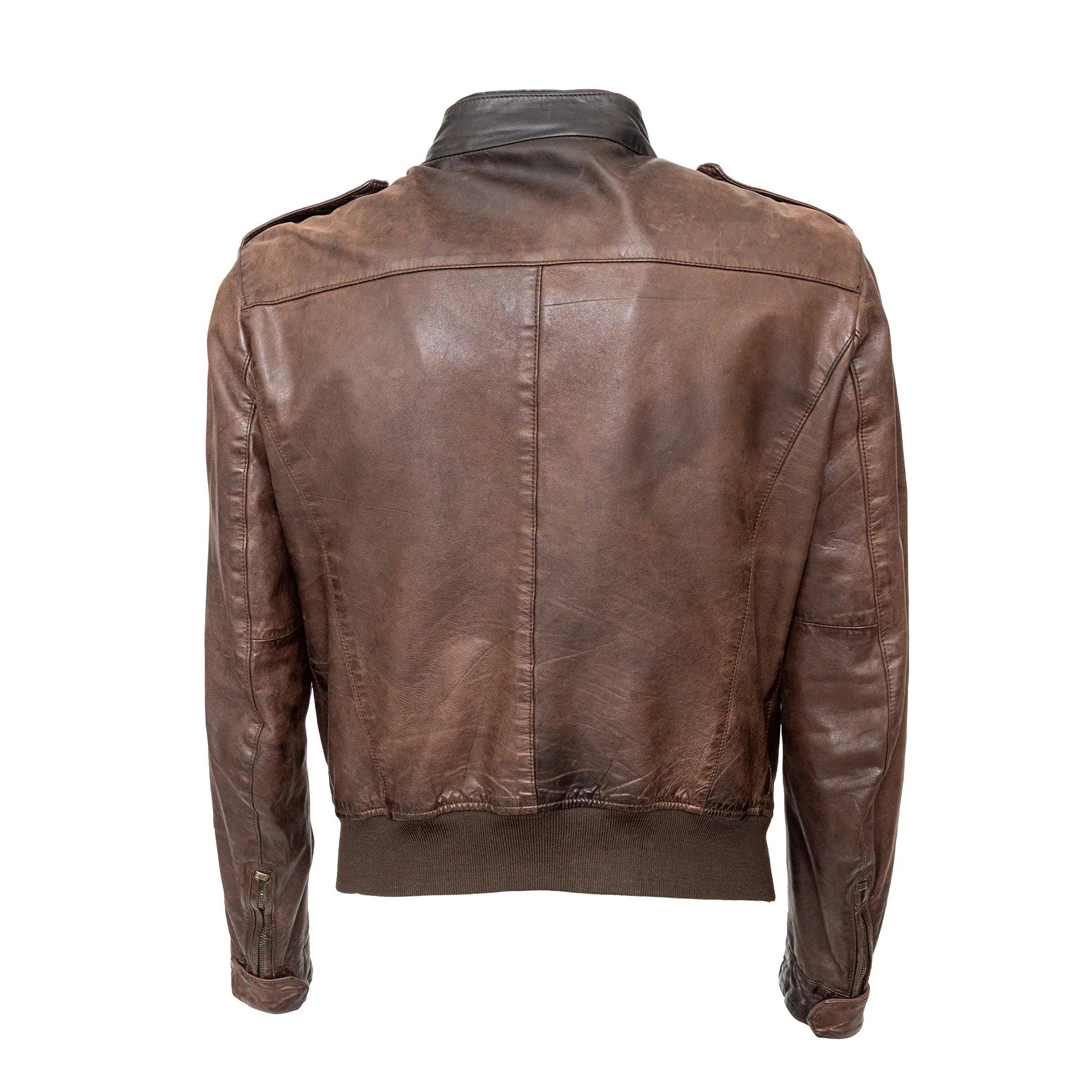 Chaqueta de piel Brogden - Años 00 Negro en venta