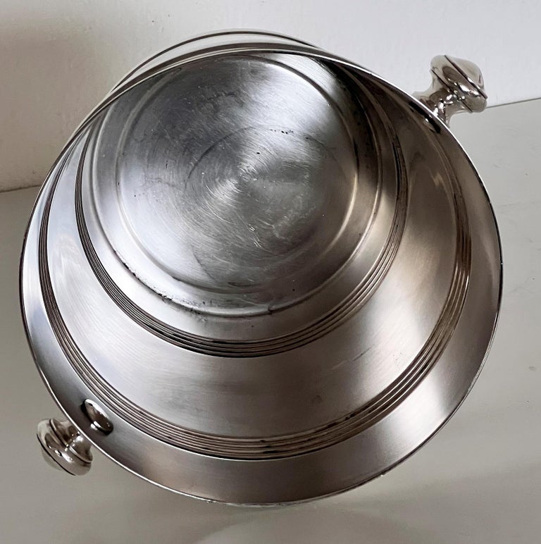 Broggi Milano Silver Plate Champagne Ice Bucket Wine Cooler Barware