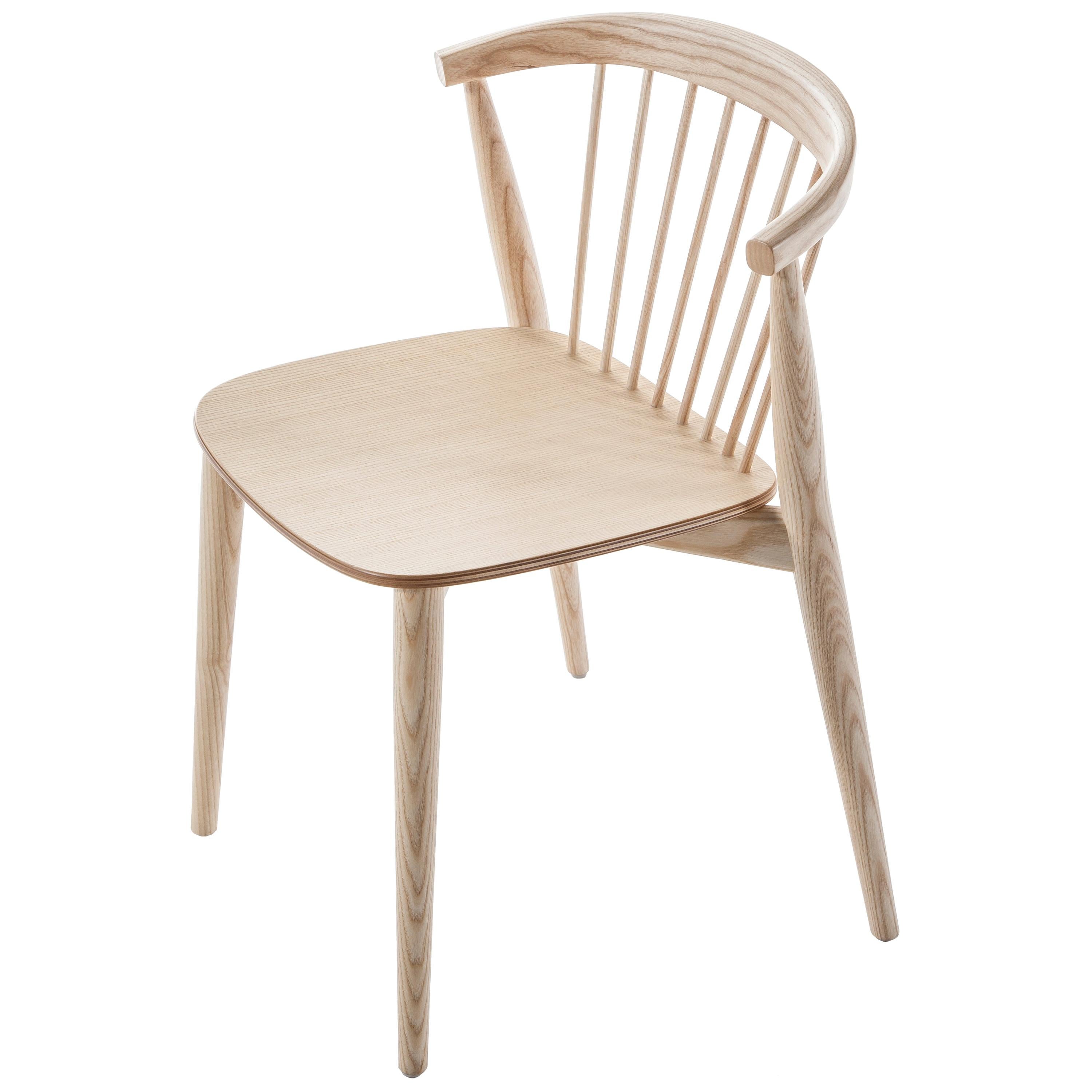 Brogliato Traverso Newood Stuhl aus gebleichter Esche mit Struktur aus gebleichter Esche für Cappellini