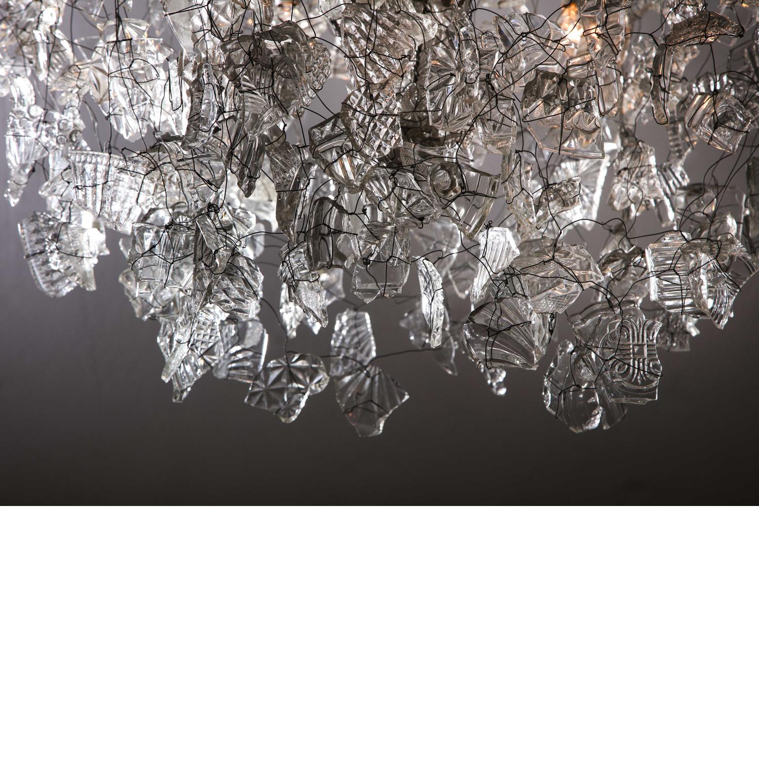 20th Century Broken Ice Chandelier by Deborah Thomas For Sale