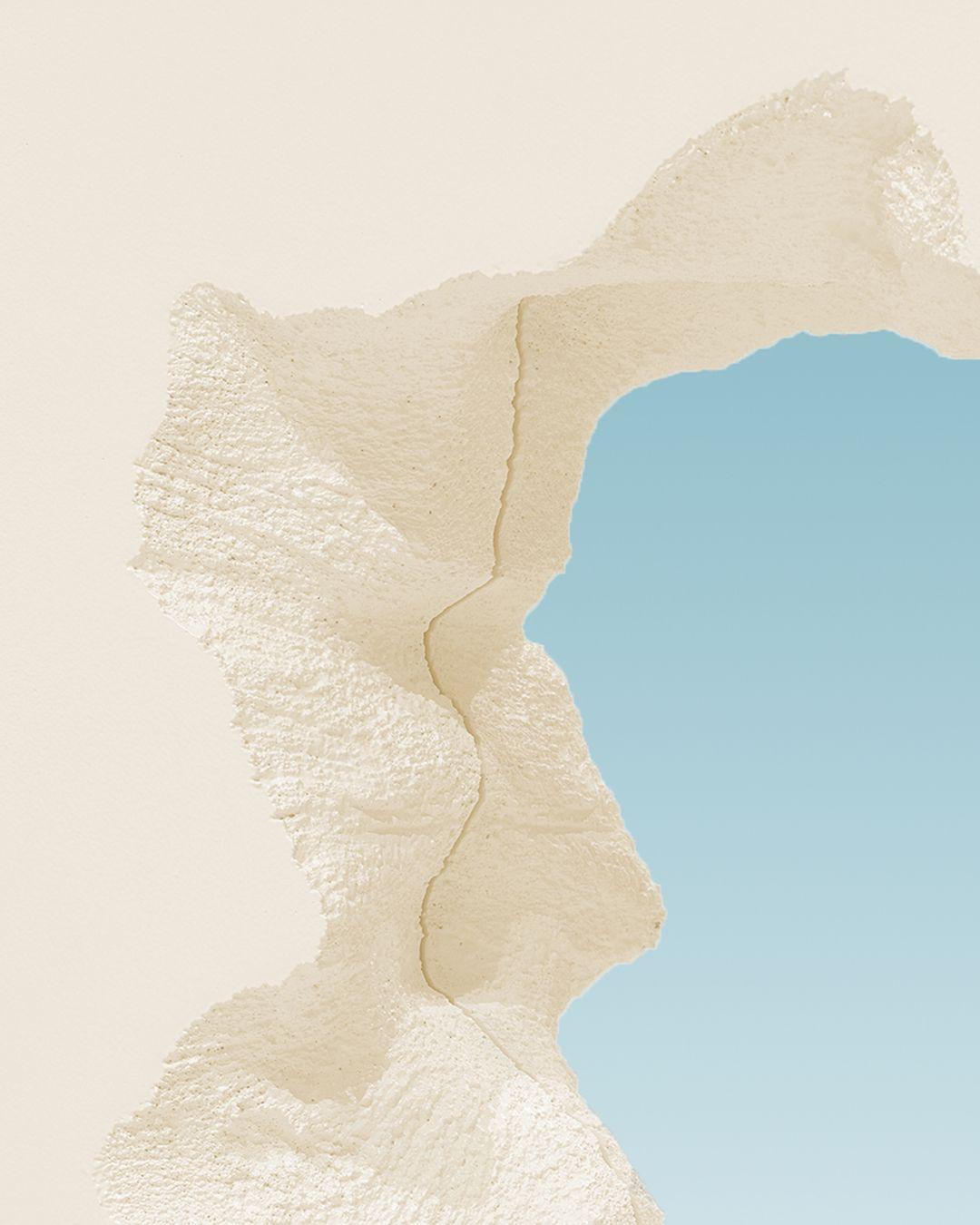 Contemporary Broken Mirror Almost White Limited Edition by Gufram, Snarkitecture For Sale