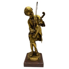Statua in bronzo del giovane Mozart, opera di Louis-Ernest Barrias