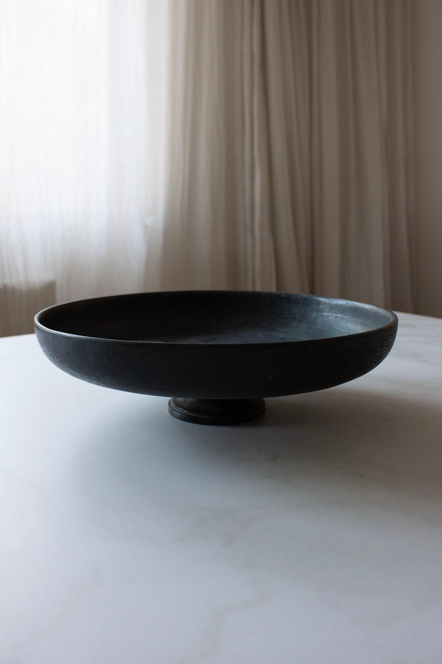 Brutalist Bronce Footed Bowl For Sale