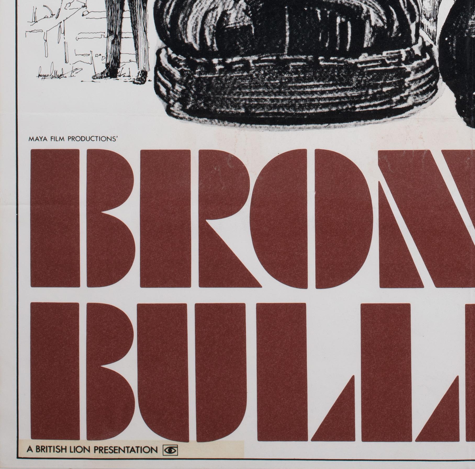 BRONCO BULLFROG 1969 UK 1 Sheet Film Movie Poster For Sale 1