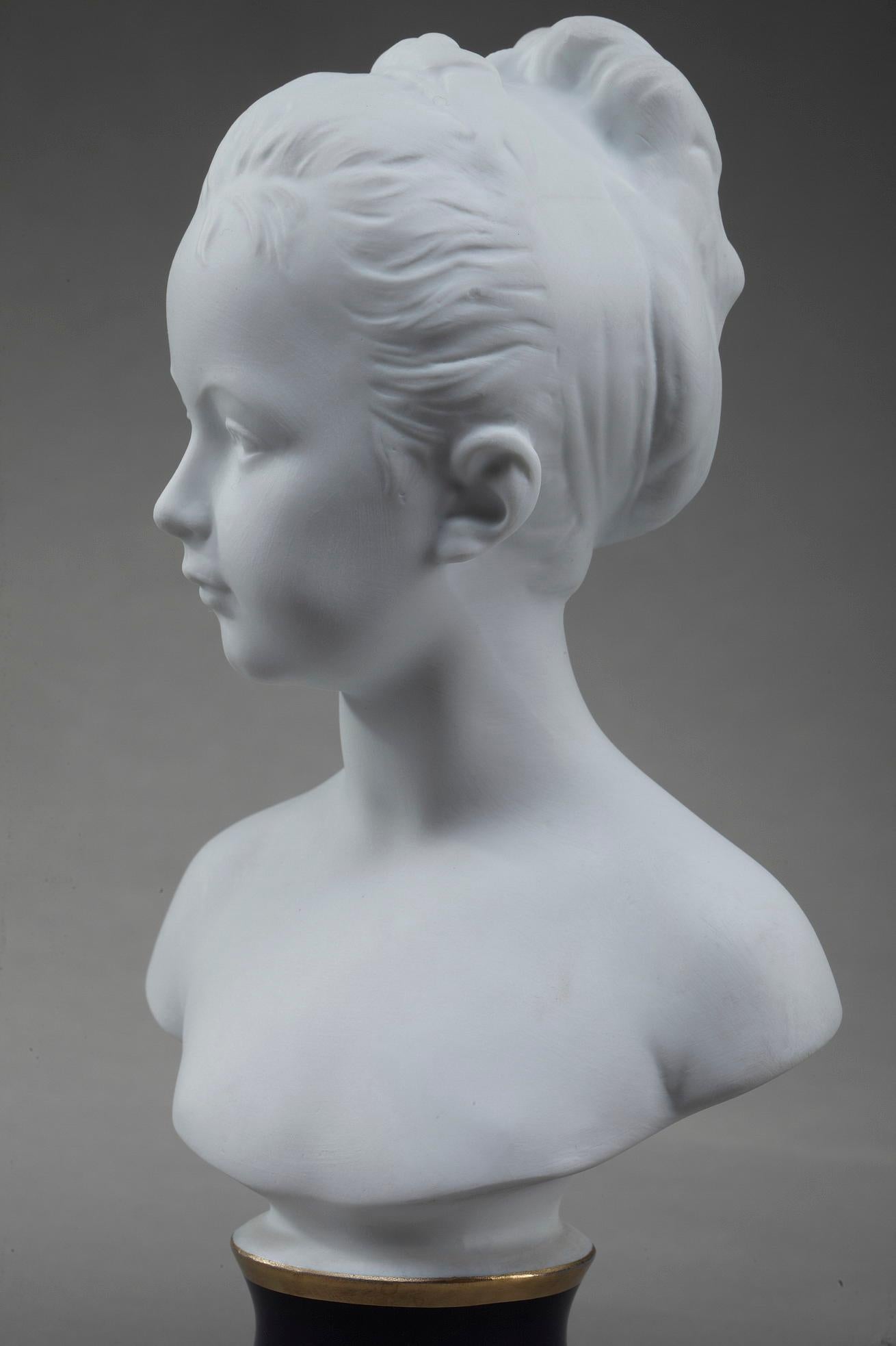 Brongniart Children after Houdon by Tharaud Limoges For Sale 8