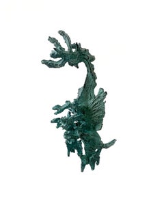 A dragon. Contemporary figurative bronze sculpture, Fantasy, Polish art master