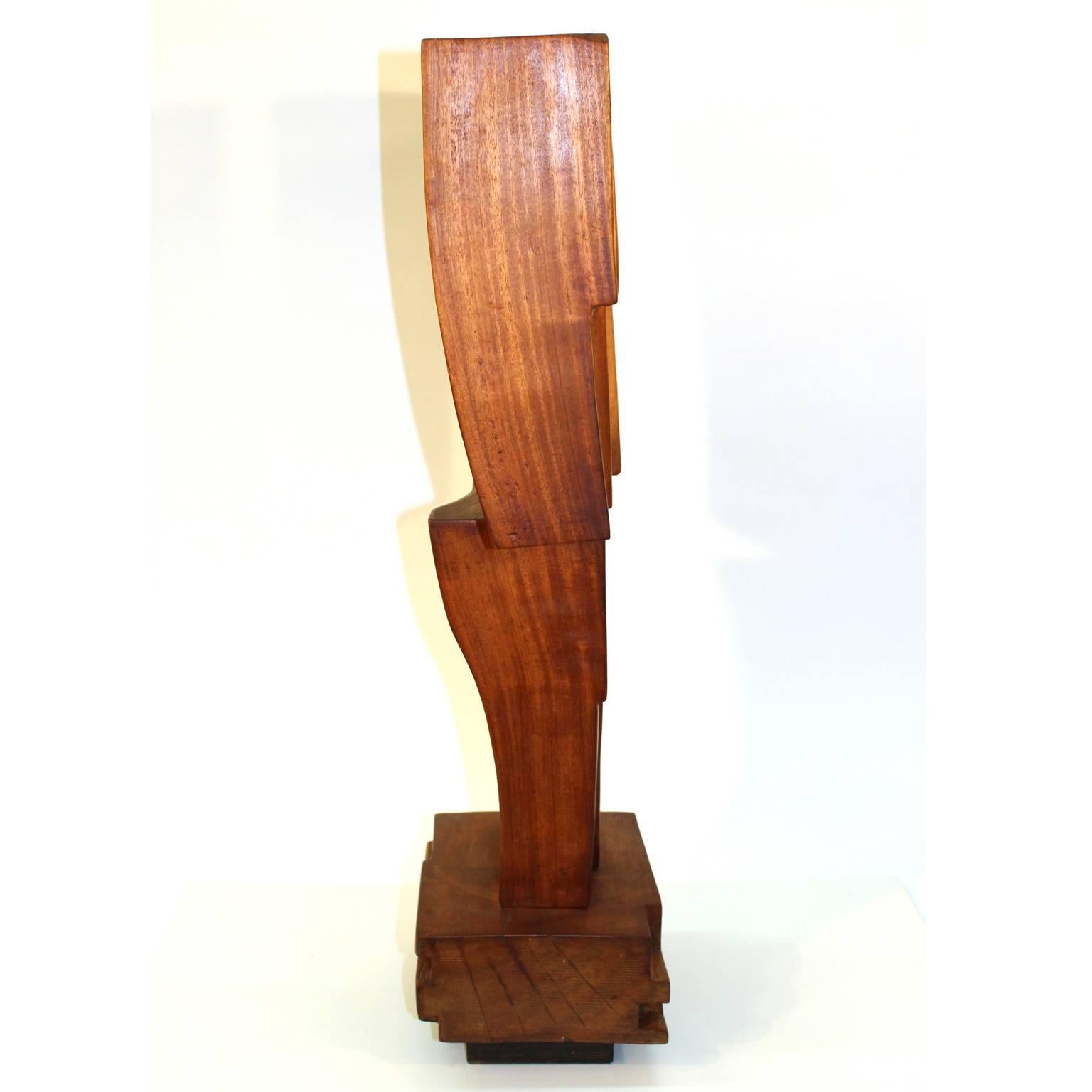 20th Century Bronka Stern 'The Shrine' Midcentury Constructivist Spiritual Wood Sculpture For Sale