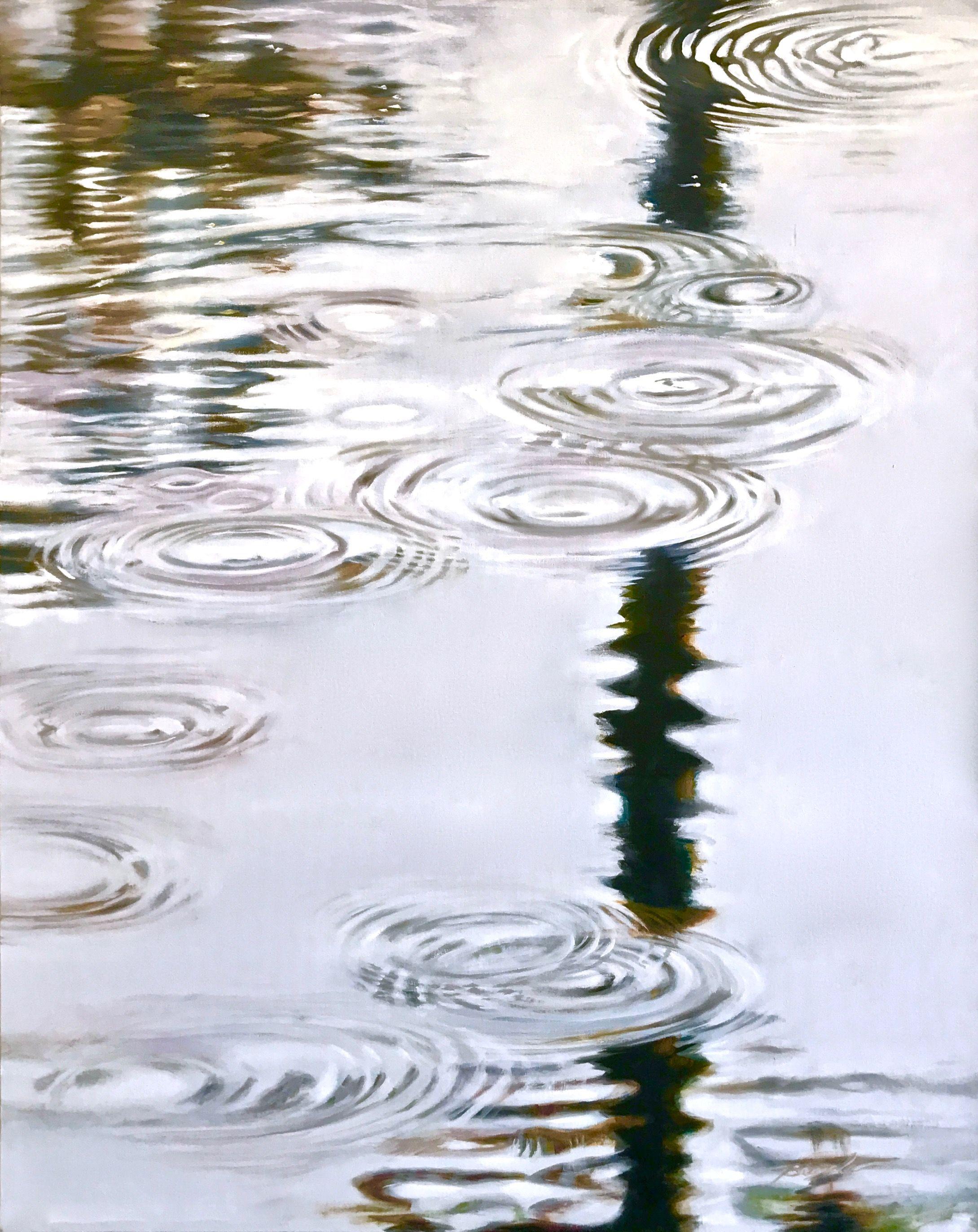 Abstract Painting di Bronle Crosby - Miraggio, Pittura, Olio su tela