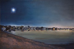 On Moonlight Bay, Painting, Oil on Canvas