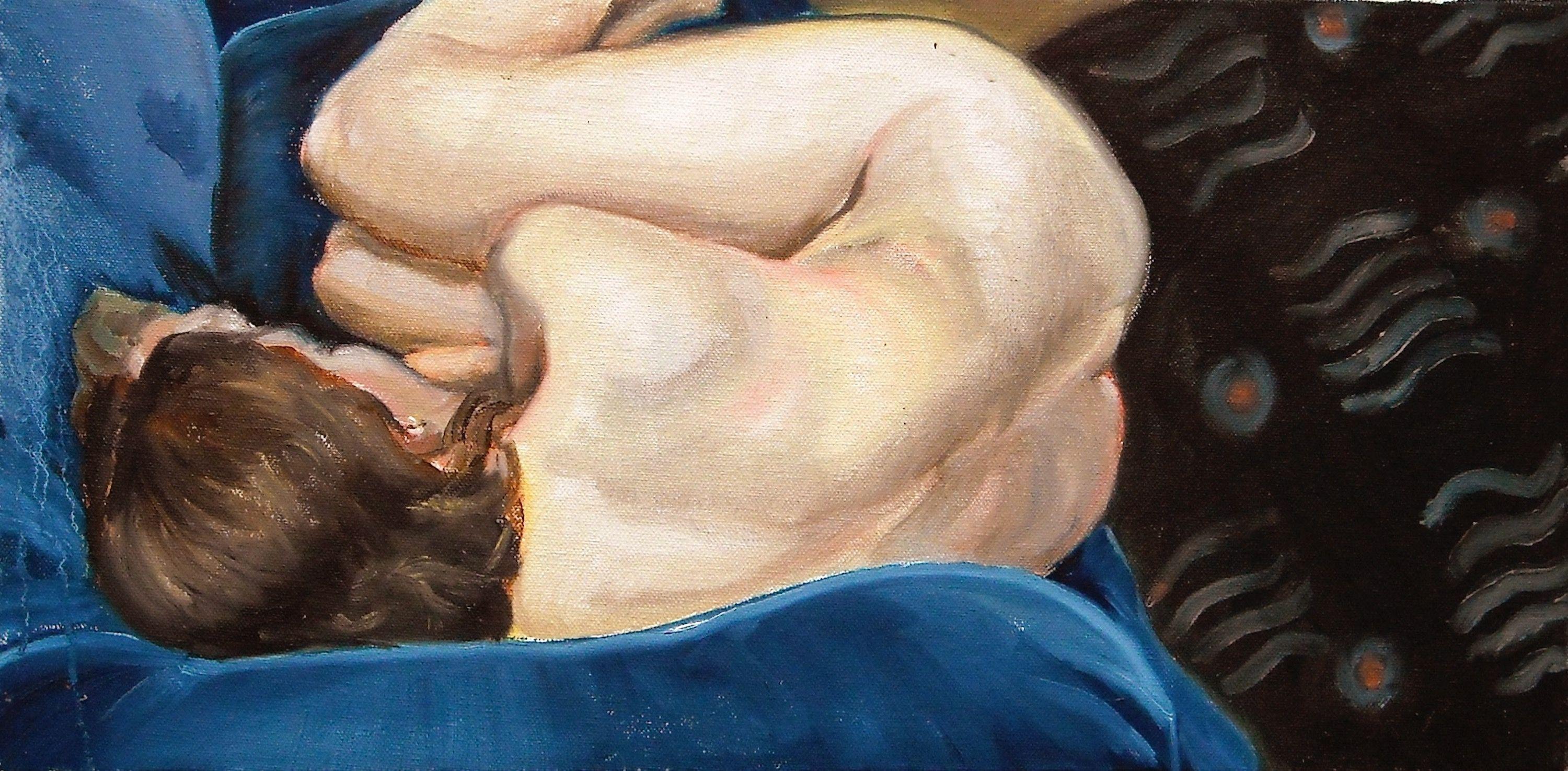 Bronle Crosby Nude Painting – Prime of Miss Jean I., Gemälde, Öl auf Leinwand