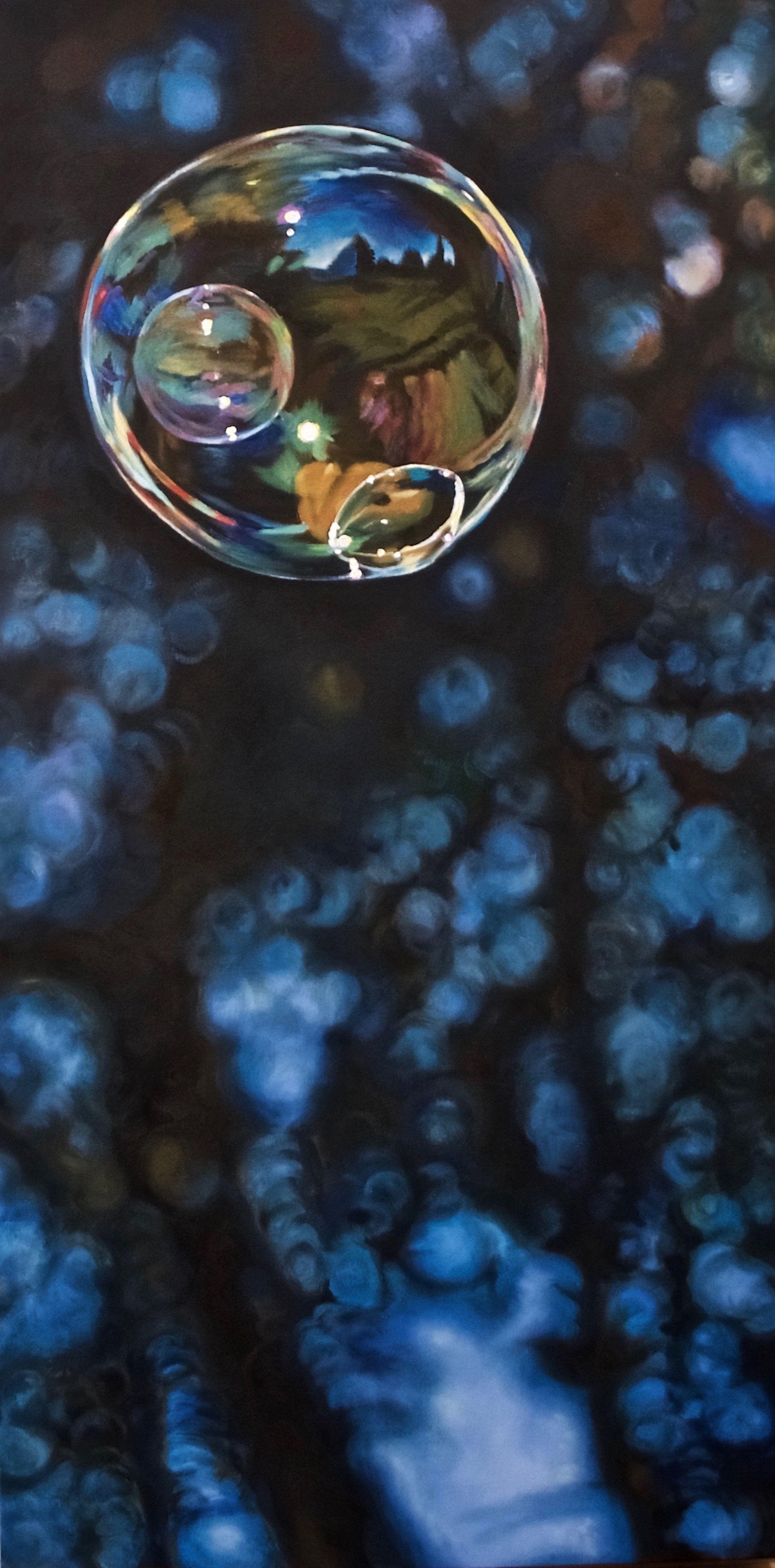 Up, Pittura, Olio su tela - Painting di Bronle Crosby