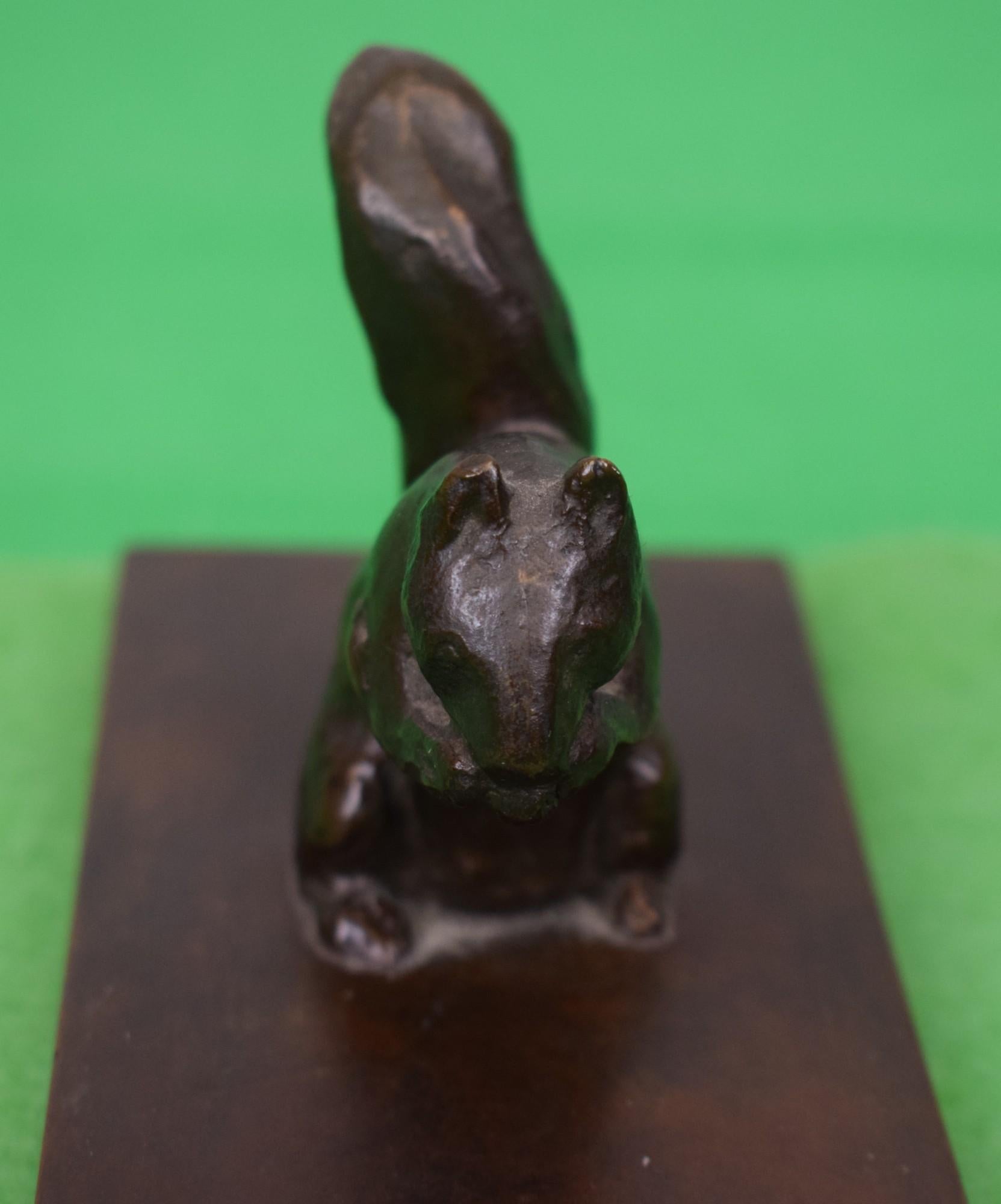 Bronze Squirrel by Bronson Harriman Rumsey (1917-1939) For Sale 5
