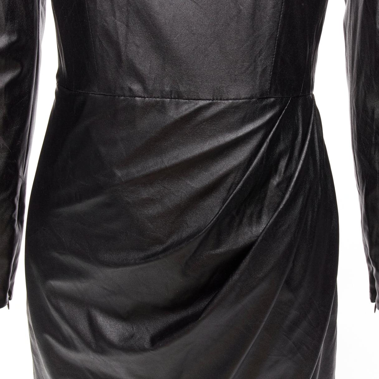 BRONX & BANCO noir tissu enduit jupe drapée épaule bouffante mini robe XS
Référence : AAWC/A00712
Marque : Bronx & Banco
Matière : Polyester, mélange
Couleur : Noir
Motif : Solide
Fermeture : Zip
Doublure : Polyester noir
Détails supplémentaires :